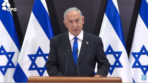 El primer ministro Netanyahu y los funcionarios de defensa se dirigen a los israelíes sobre la Operación Escudo y Flecha