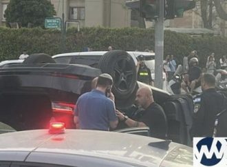 Ministro Ben-Gvir involucrado en accidente automovilístico, con su vehículo volcado