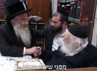 <strong>El Pozna Rab, fundador de la Red Shas Yiden.</strong> Recepción inusual en el hogar de Sar Hatorah, shlit “a Rab Jaim Kanievsky