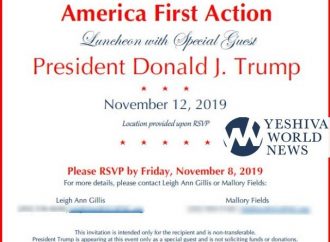 <strong>El 12 de noviembre.</strong> El presidente Trump almorzará con 100 judíos ortodoxos en Nueva York