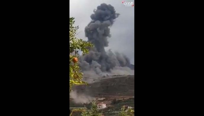 Se desconoce la causa de la gran explosión en el depósito de armas de Hezbolá