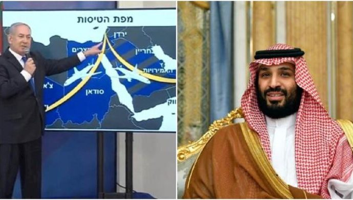 Netanyahu voló en secreto a Arabia Saudita el domingo para reunirse con el príncipe heredero y Mike Pompeo