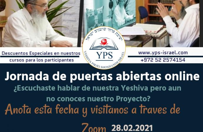 YPS: Estudie on line en una Ieshivá en Israel. Participe hoy en una reunión con el Rosh Yeshivá