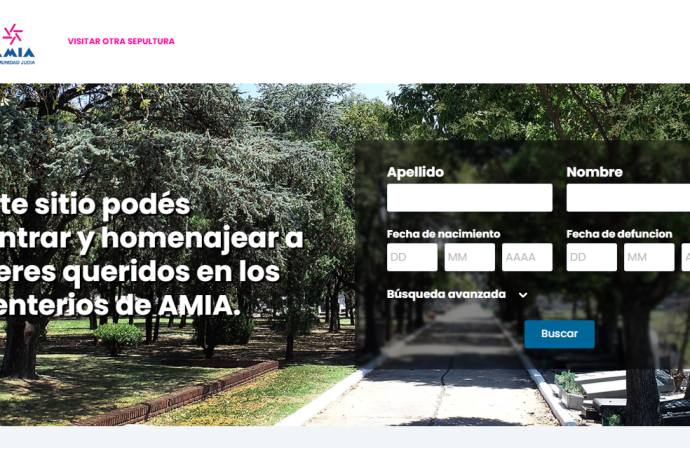 AMIA creó un espacio virtual para honrar la memoria de los seres queridos que descansan en los cementerios comunitarios