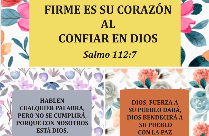 En momentos de tensión escoge un versículo que te fortalezca
