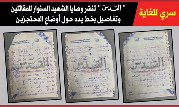 Documentos supuestamente escritos por el líder fallecido de Hamás, Yahya Sinwar, describen la estrategia para la toma de rehenes