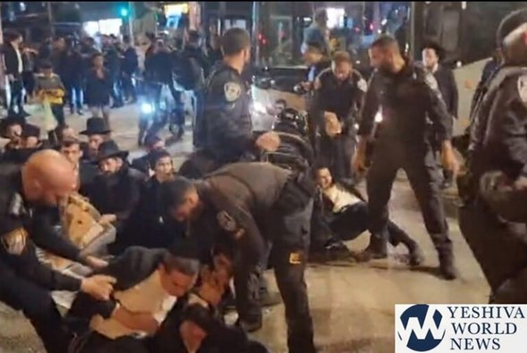 Bnei Brak: La policía se enfrenta a manifestantes haredíes