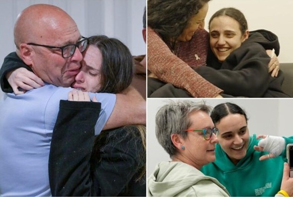 Una semana después: Emily, Romi y Doron son dados de alta del hospital