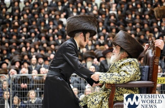 Miles de personas asisten a la Jatunah de un nieto de Vishnitzer Rebbe, quien necesita Refuah [vídeos y fotos]