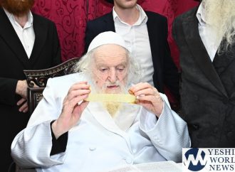 Fotos: HaRav Moshe Shternbuch con el Séfer Torá más pequeño del mundo