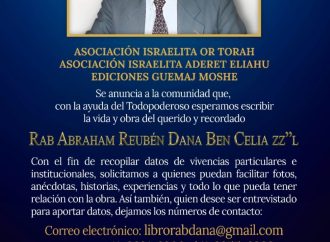 Vida y obra del Rab Abraham Dana zt’l
