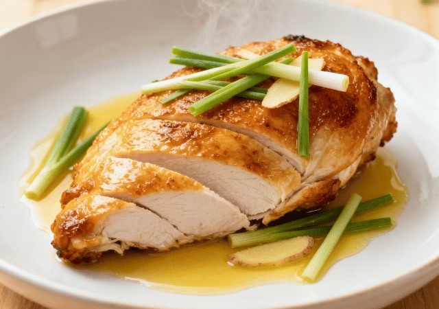 Recetas deliciosas: Pechuga de pollo asada con hierba de limón y jengibre