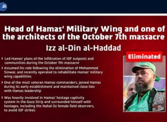 Confirmado: Eliminación del jefe de Hamás, Izz Al-din Haddad, artífice de la masacre del 7 de octubre