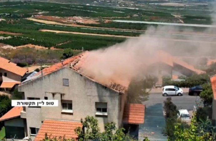 Por primera vez, un dron explosivo de Hezbolá impacta en un hogar israelí