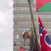 Manifestantes antiisraelíes exhiben ahorcado a un judío religioso en Montreal