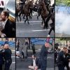 Escandaloso abuso policial en una protesta matutina: manifestantes ensangrentados; la policía les arrancó los pantalones