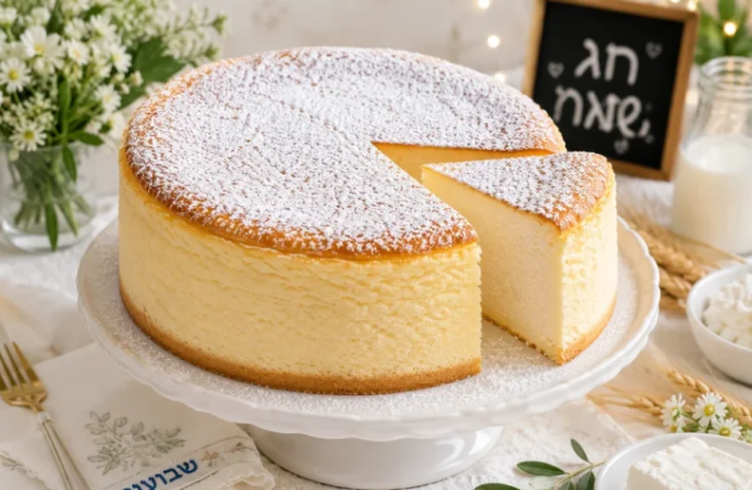 La tarta de queso horneada cremosa deliciosa