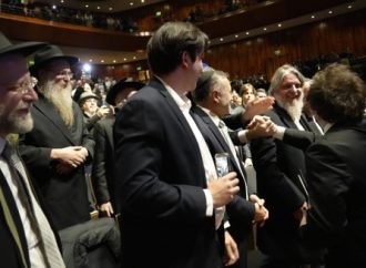 El presidente argentino Javier Milei participó en el Acto por el Aniversario del Rebe de Jabad