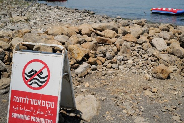 El Ministerio de Salud advierte sobre los peligros de nadar en seis playas del Mar de Galilea